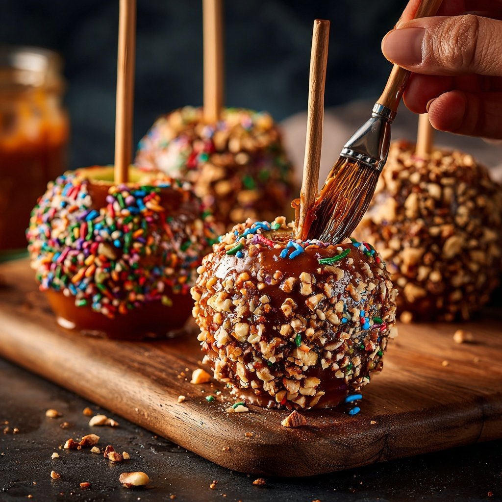 Caramel Dipped Candy Apples