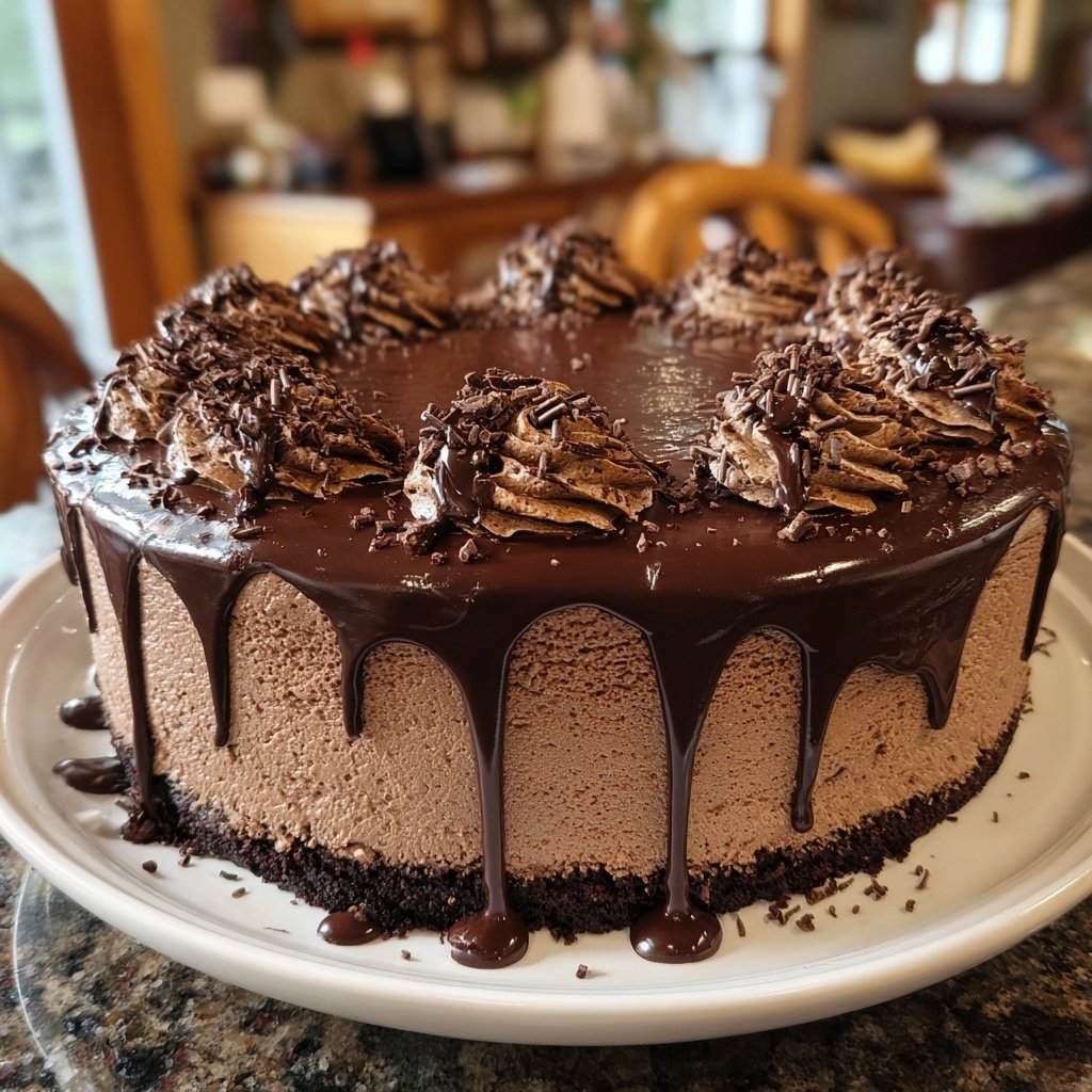 Chocolate Buttercream Birthday Cake