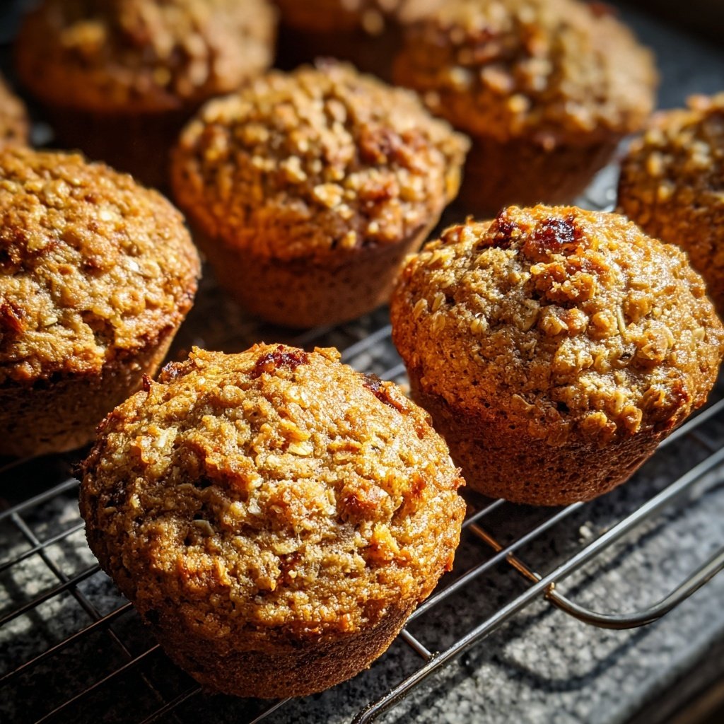 Honey Oat Breakfast Muffins