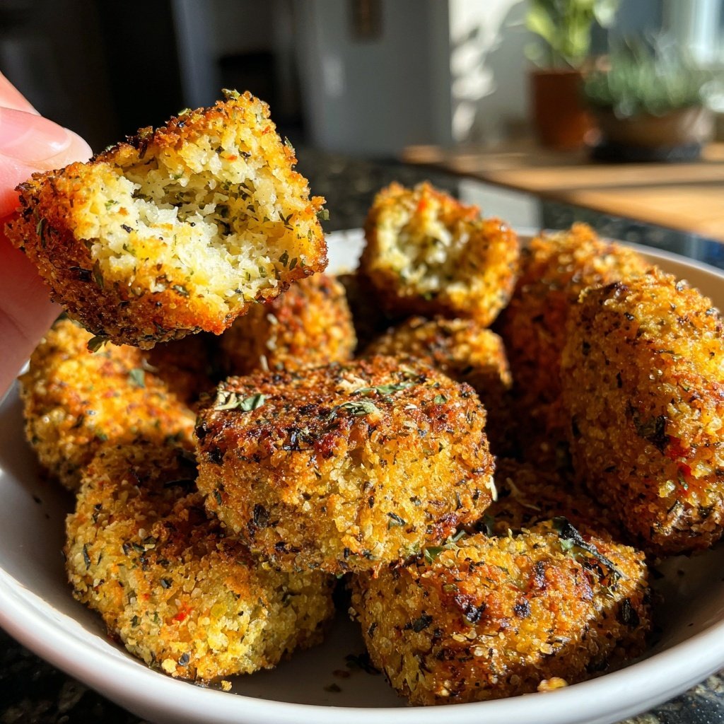 Crispy Polenta Veggie Nuggets