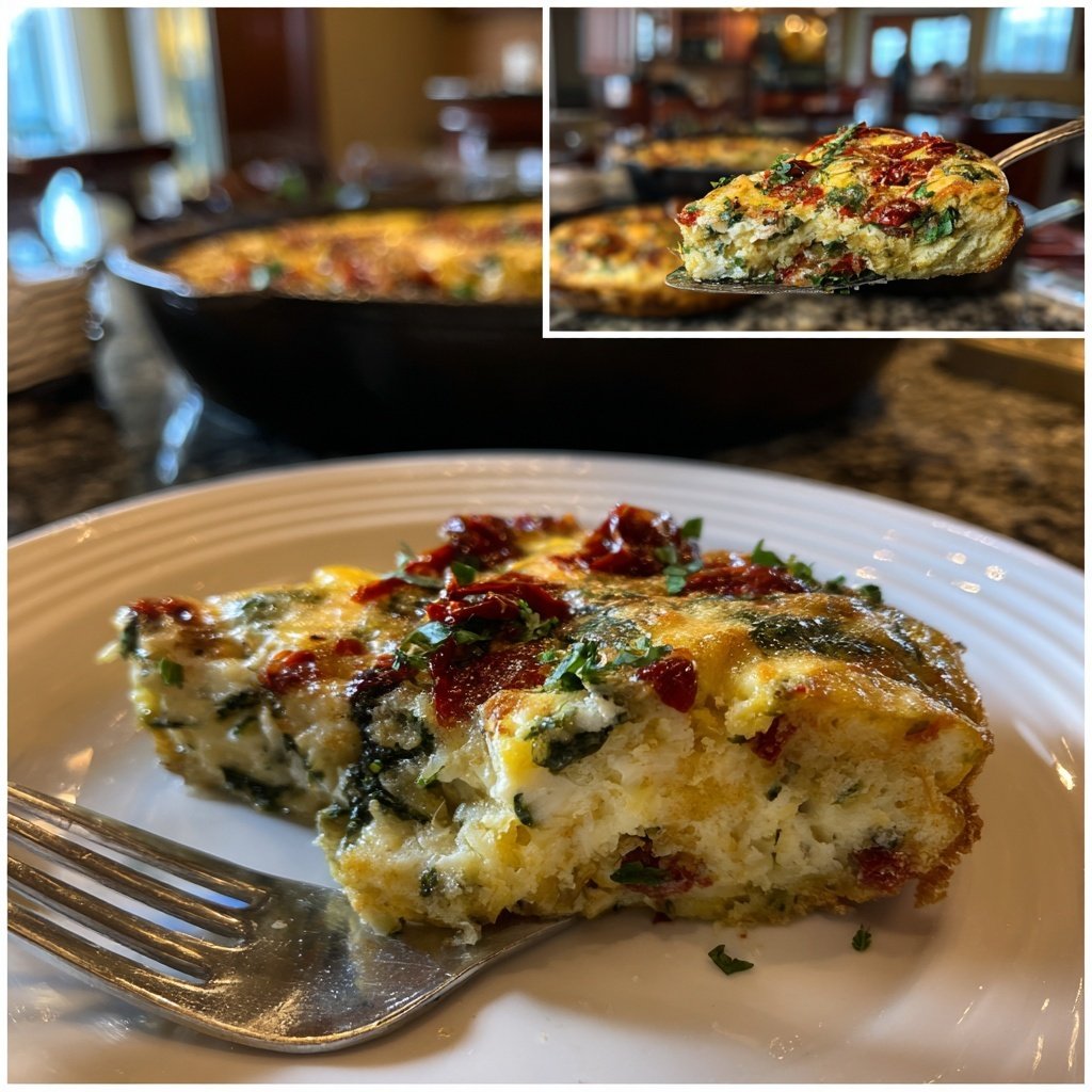 Breakfast Egg And Spinach Bake