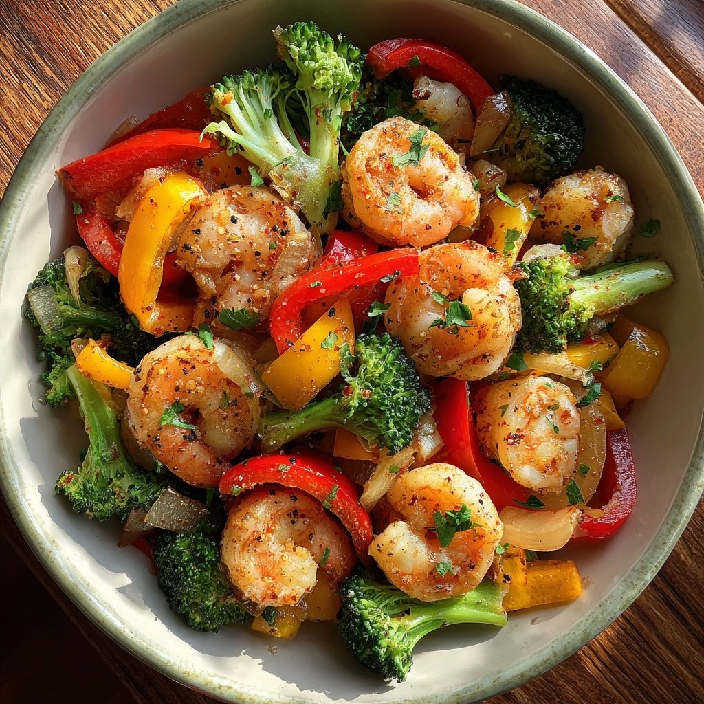 Easy Healthy Shrimp And Vegetable Bowl