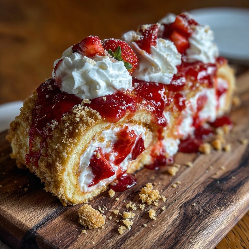 Classic Strawberry Shortcake Roll