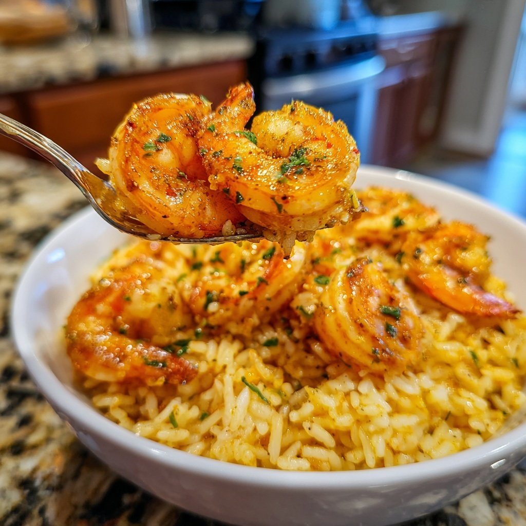 High Protein Shrimp Rice Bowl
