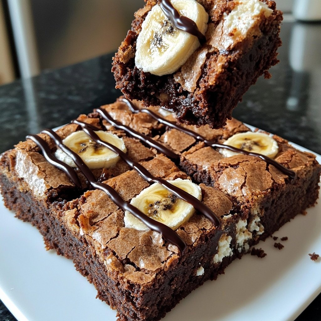 Cottage Cheese Brownies with Banana