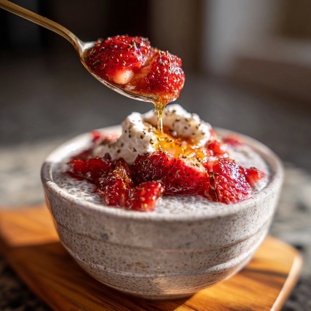 Strawberry Vanilla Chia Pudding