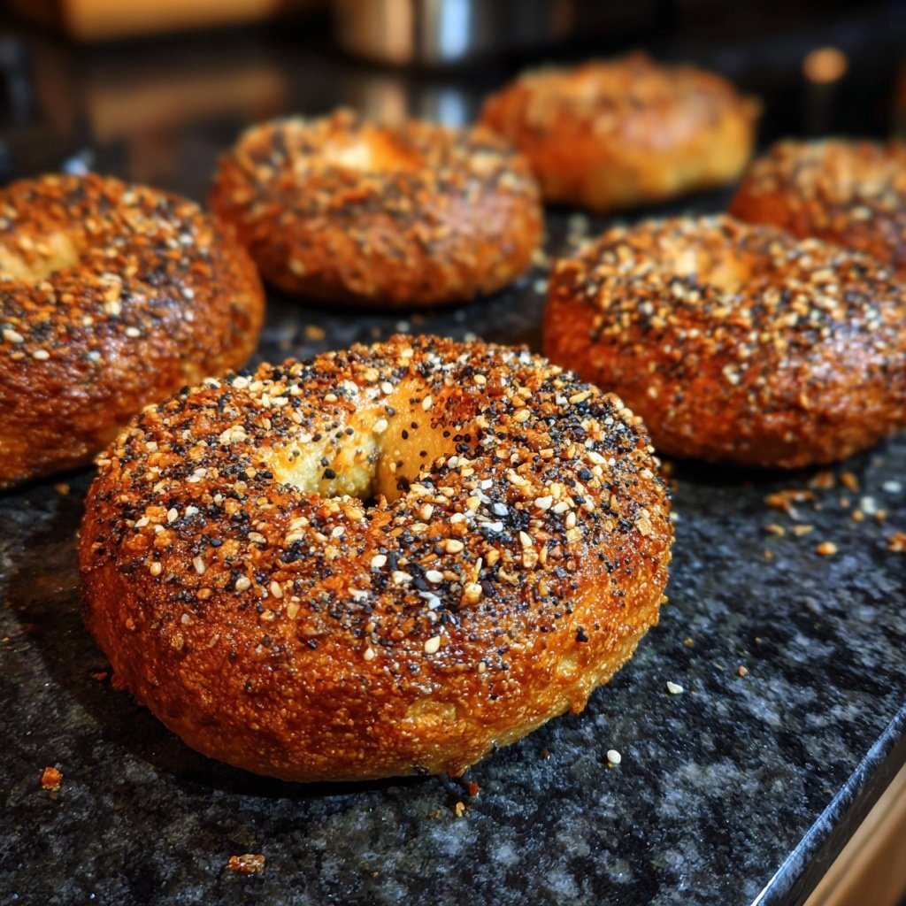 Boiled And Baked Protein Bagels