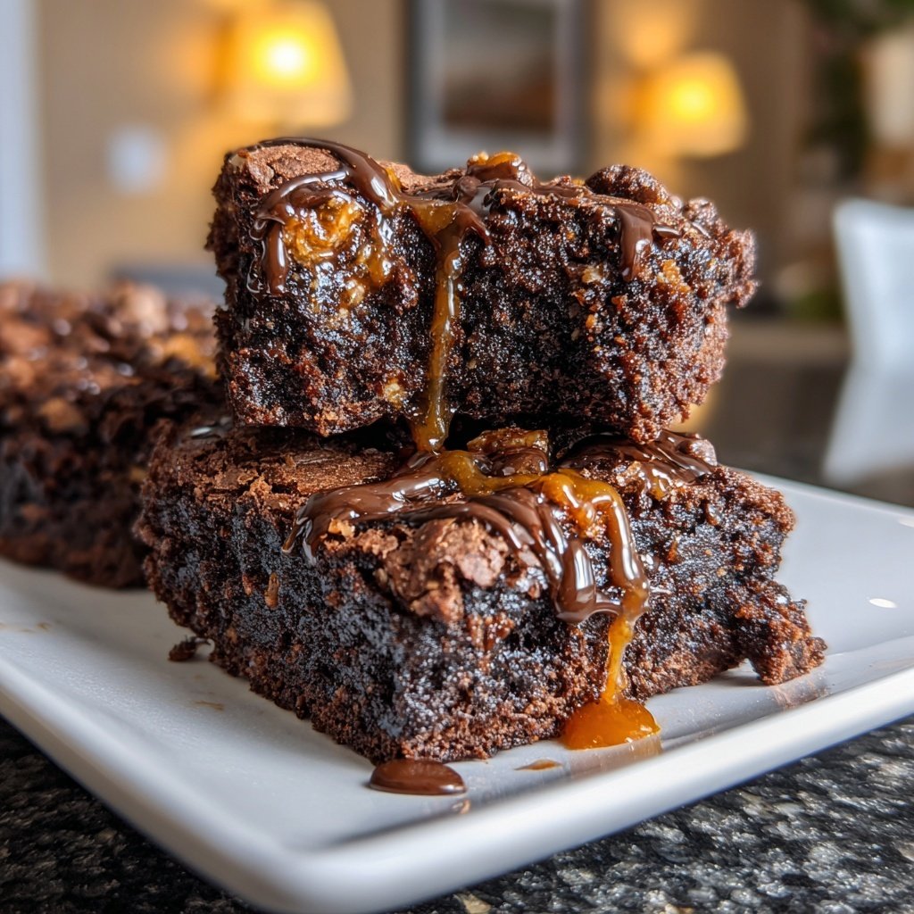 Cottage Cheese Brownies with Maple Glaze