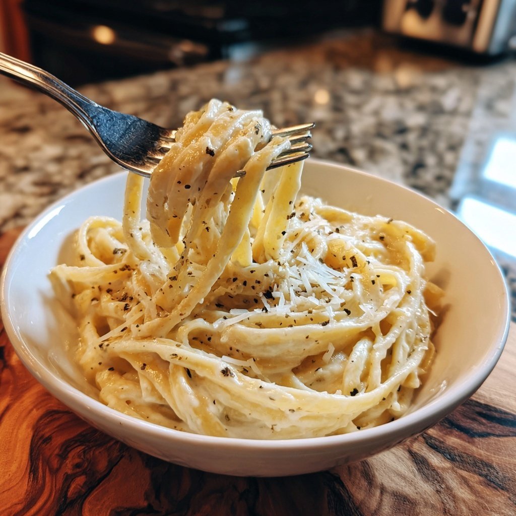 Lemon Cream Fettuccine