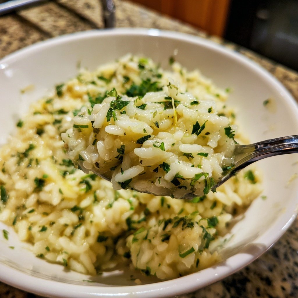 Valentine Dinner Lemon Herb Risotto