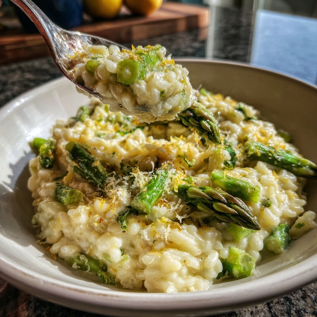 Romantic Asparagus Lemon Risotto