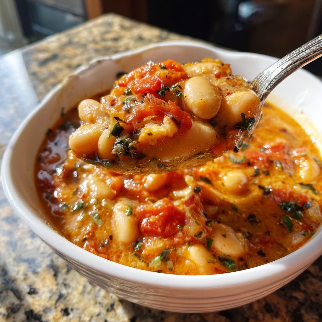 Mediterranean White Bean Tomato Stew