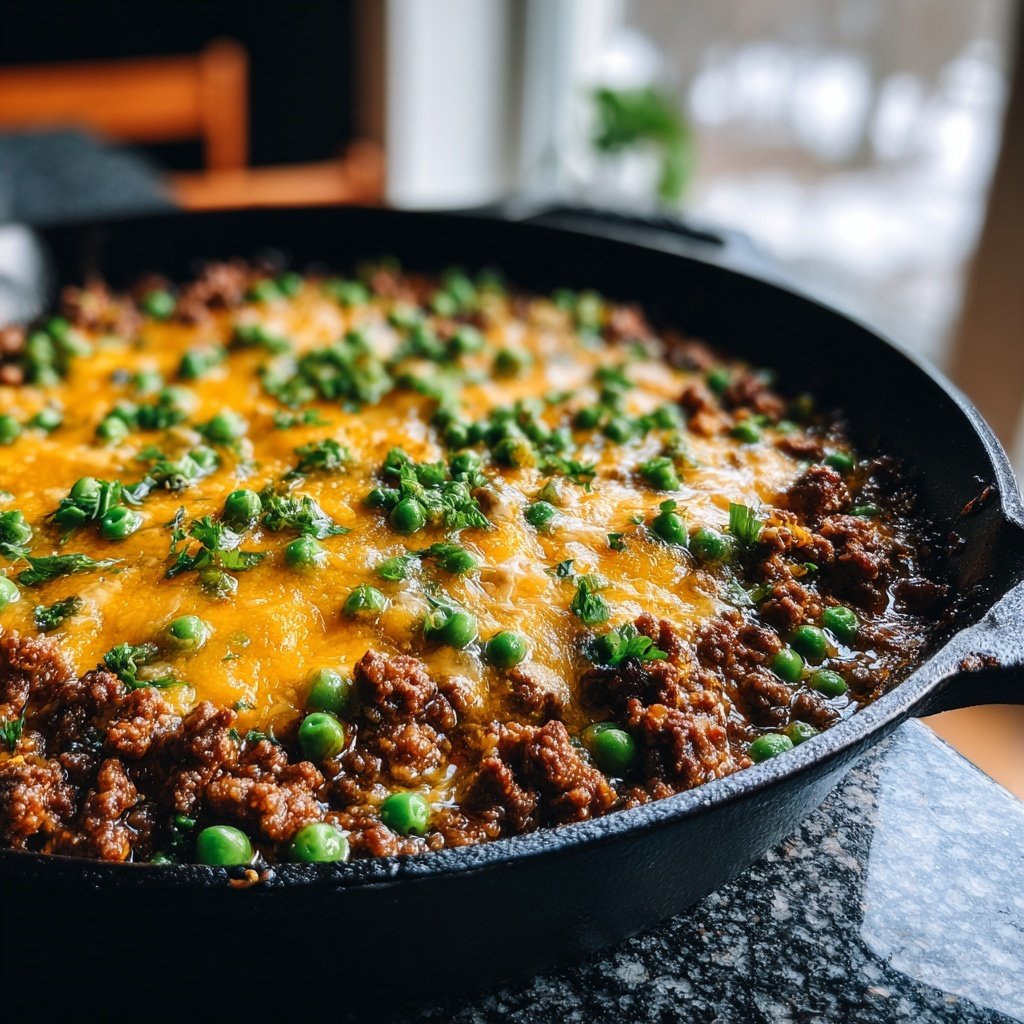 Hamburger Meat Shepherd Style Skillet