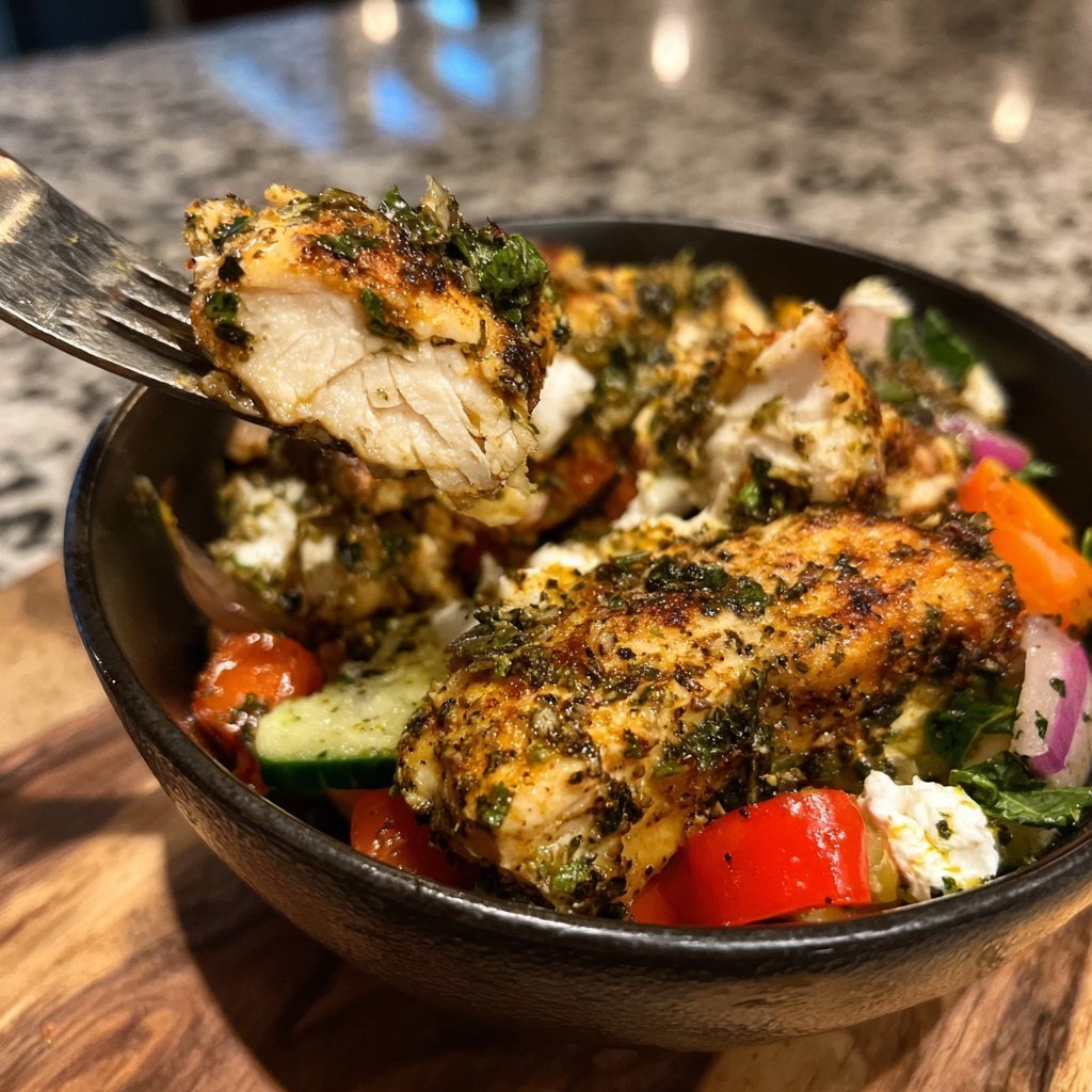 Grilled Lemon Herb Chicken Bowl